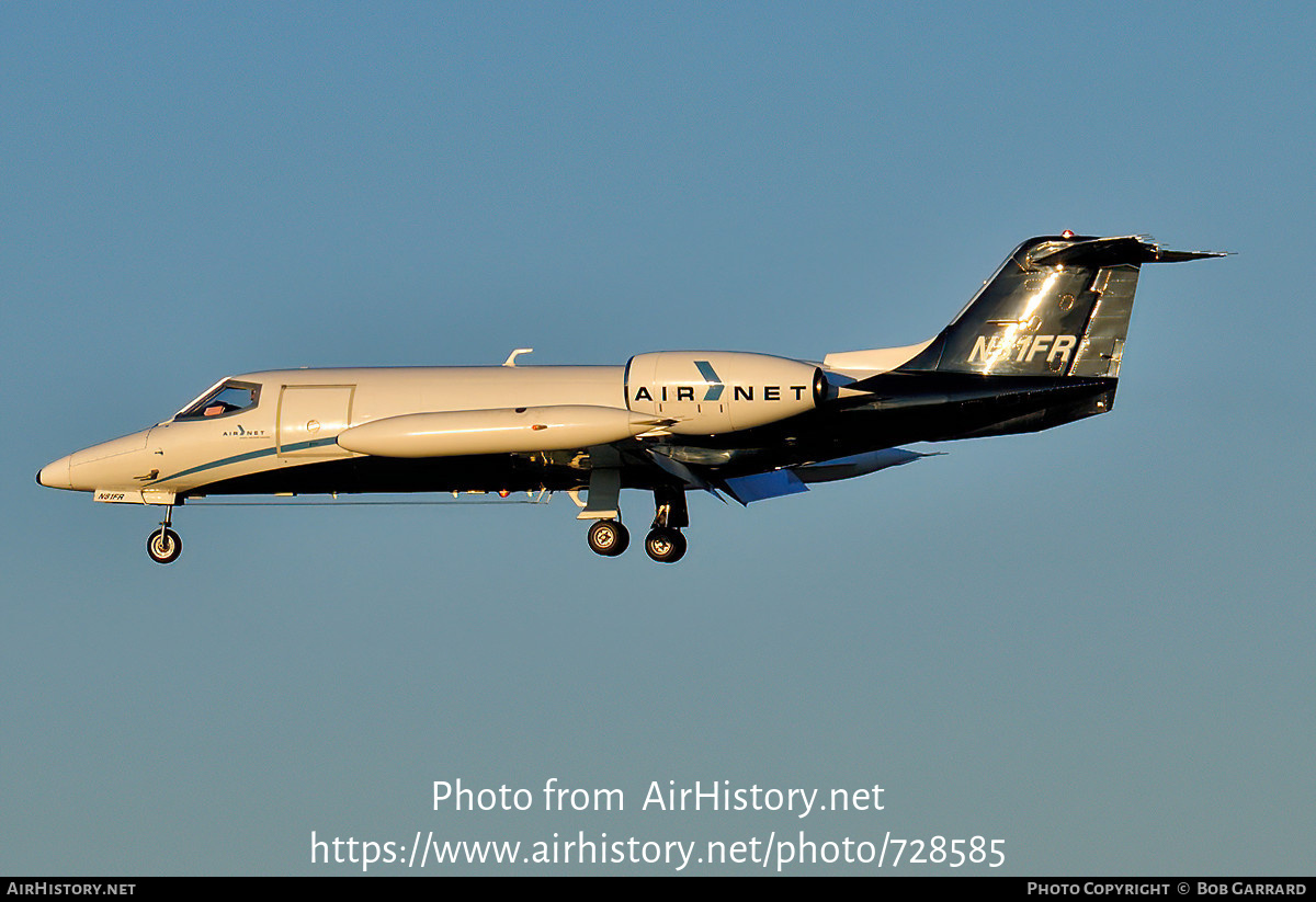 Aircraft Photo of N81FR | Gates Learjet 35A | AirNet Express | AirHistory.net #728585