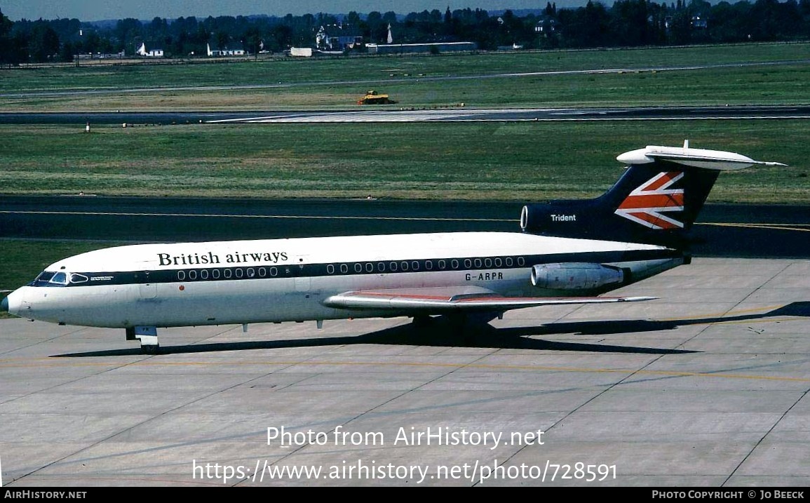 Aircraft Photo of G-ARPR | Hawker Siddeley HS-121 Trident 1C | British Airways | AirHistory.net #728591