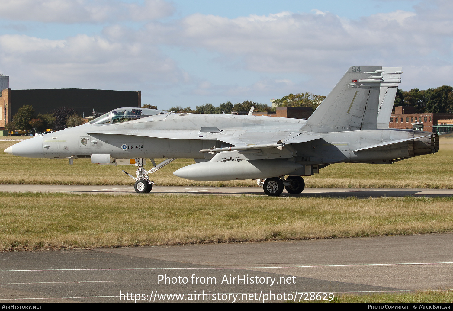 Aircraft Photo of HN-434 | McDonnell Douglas F/A-18C Hornet | Finland - Air Force | AirHistory.net #728629