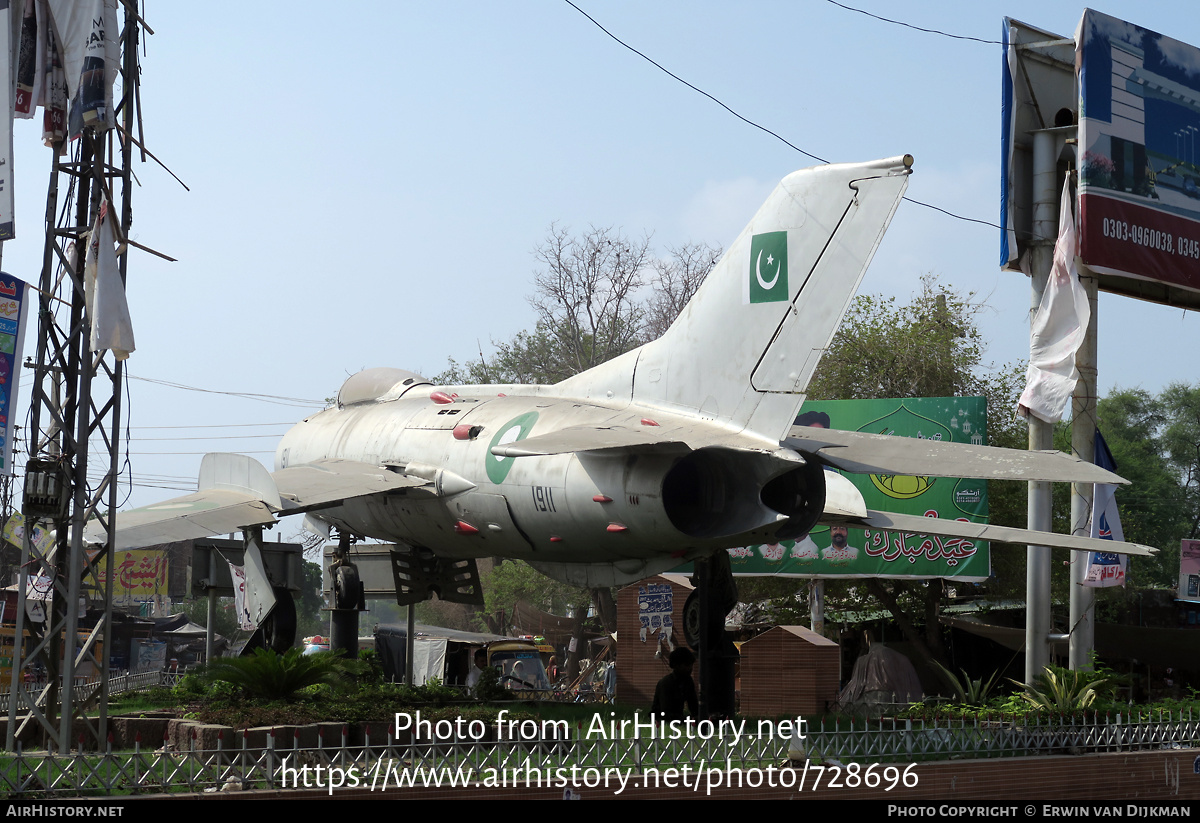 Aircraft Photo of 1911 | Shenyang F-6 | Pakistan - Air Force | AirHistory.net #728696