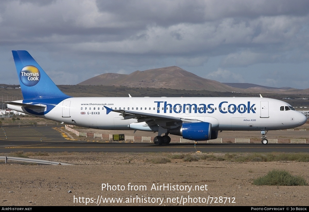 Aircraft Photo of G-BXKB | Airbus A320-214 | Thomas Cook Airlines | AirHistory.net #728712