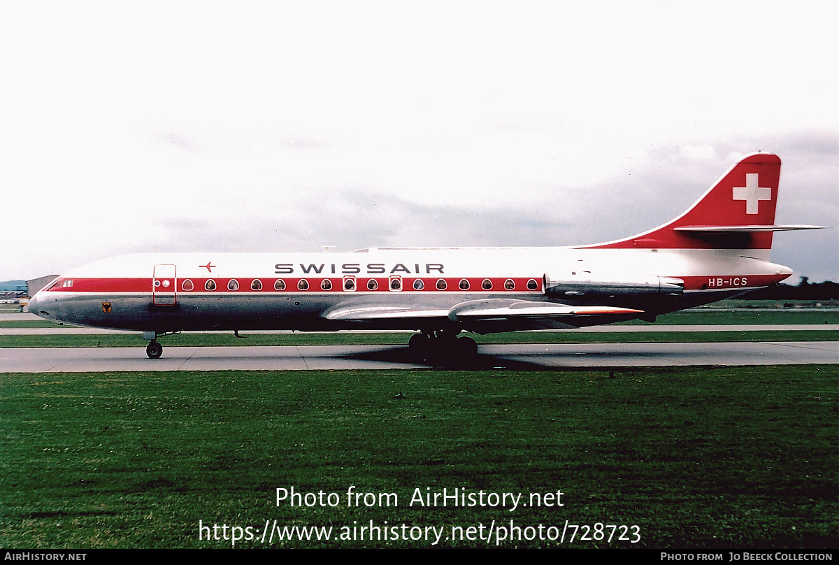 Aircraft Photo of HB-ICS | Sud SE-210 Caravelle III | Swissair | AirHistory.net #728723