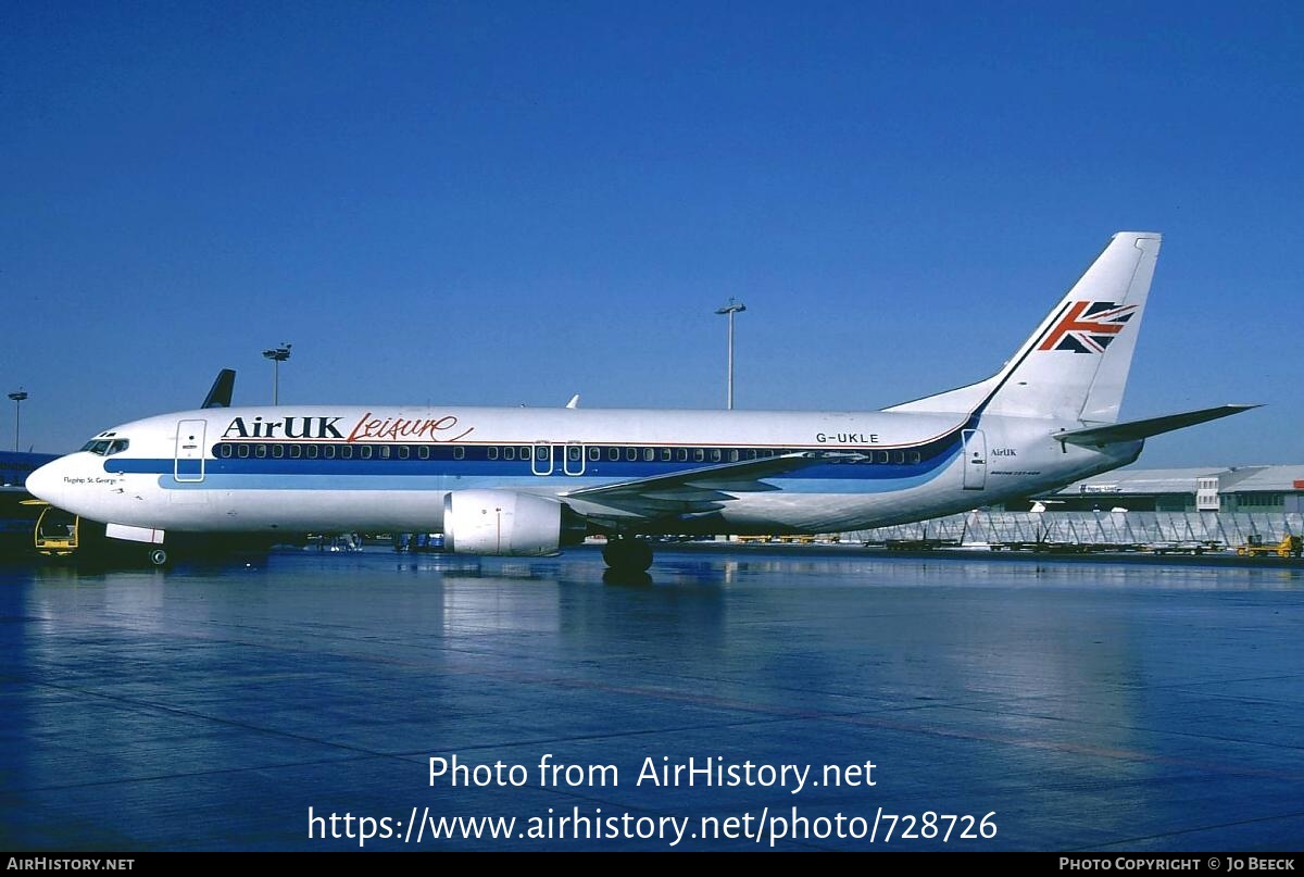 Aircraft Photo of G-UKLE | Boeing 737-4Y0 | Air UK Leisure | AirHistory.net #728726