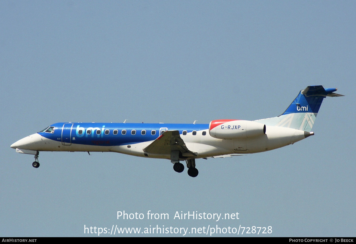 Aircraft Photo of G-RJXP | Embraer ERJ-135ER (EMB-135ER) | BMI Regional | AirHistory.net #728728