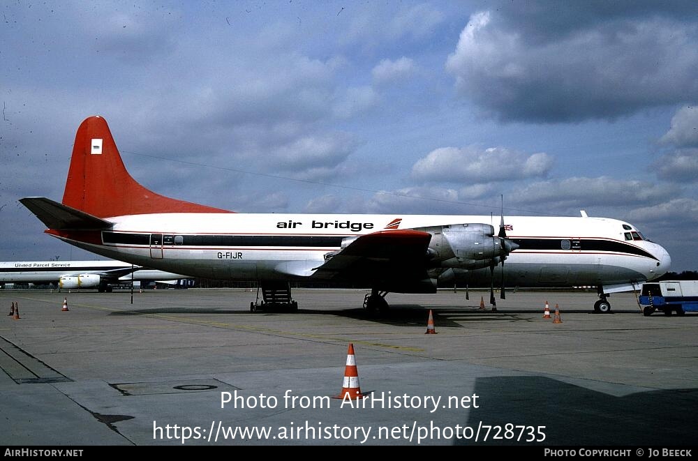 Aircraft Photo of G-FIJR | Lockheed L-188C(PF) Electra | Air Bridge | AirHistory.net #728735