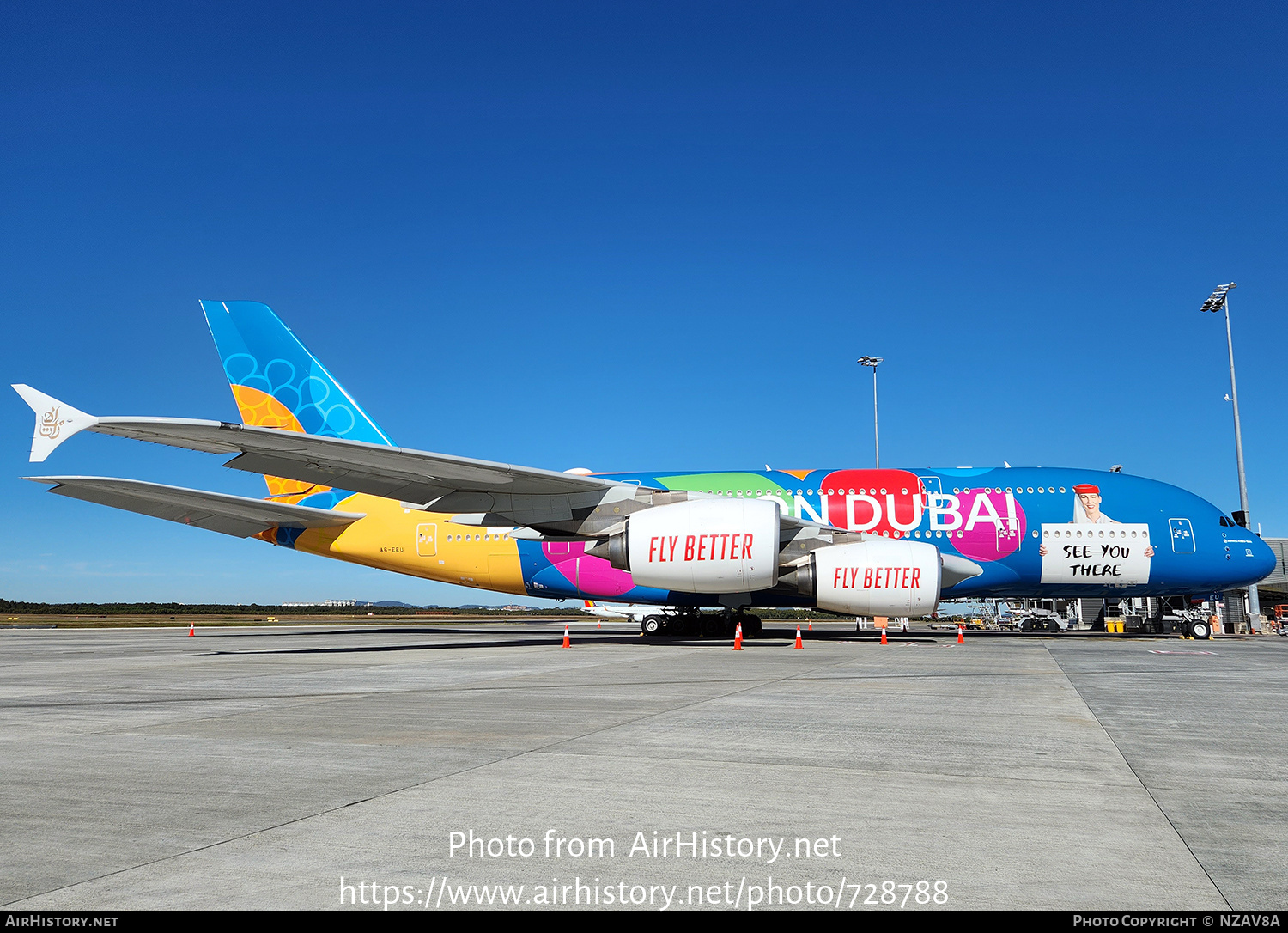 Aircraft Photo of A6-EEU | Airbus A380-861 | Emirates | AirHistory.net #728788