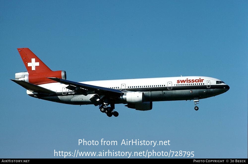 Aircraft Photo of HB-IHM | McDonnell Douglas DC-10-30(ER) | Swissair | AirHistory.net #728795