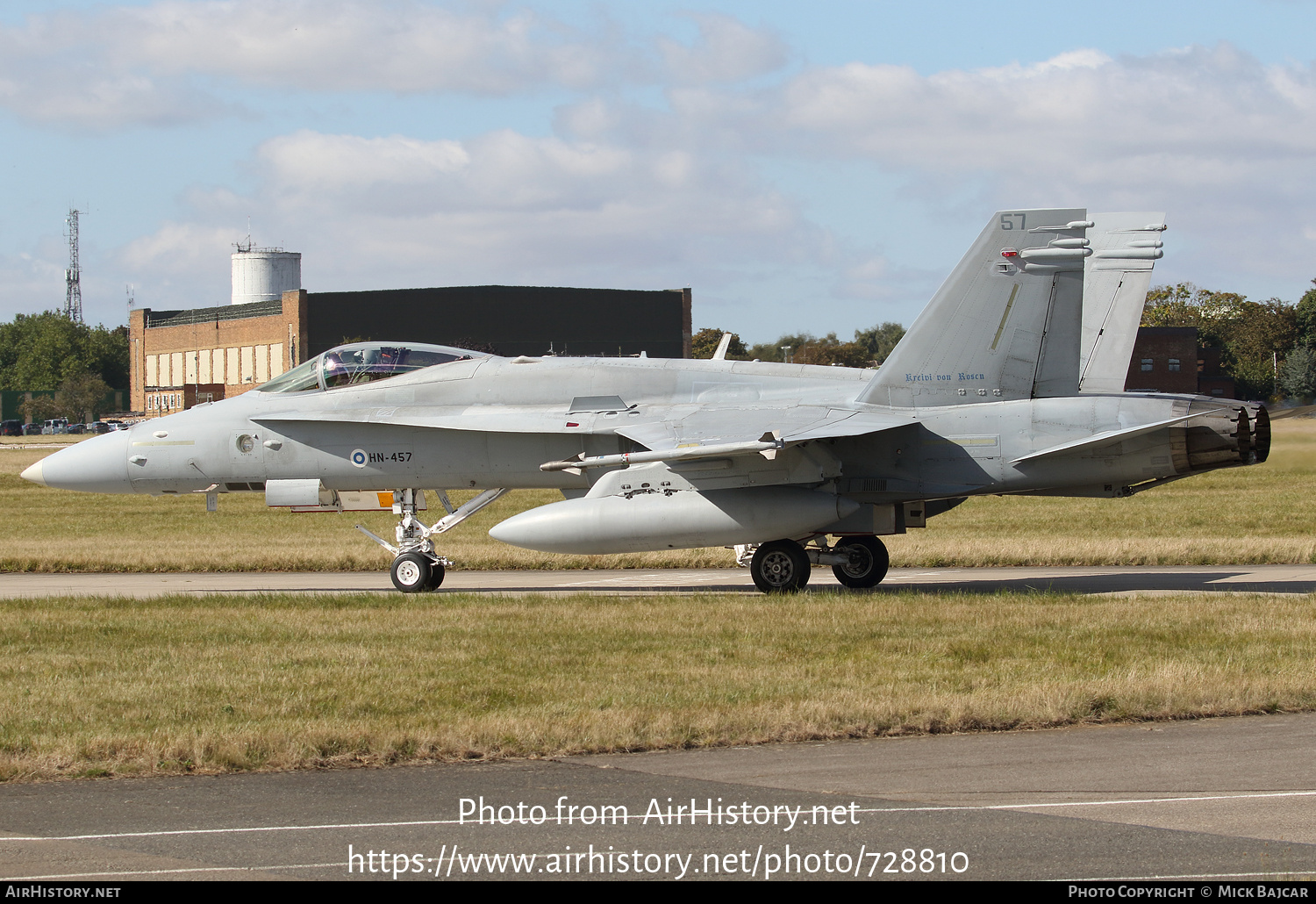 Aircraft Photo of HN-457 | McDonnell Douglas F/A-18C Hornet | Finland - Air Force | AirHistory.net #728810