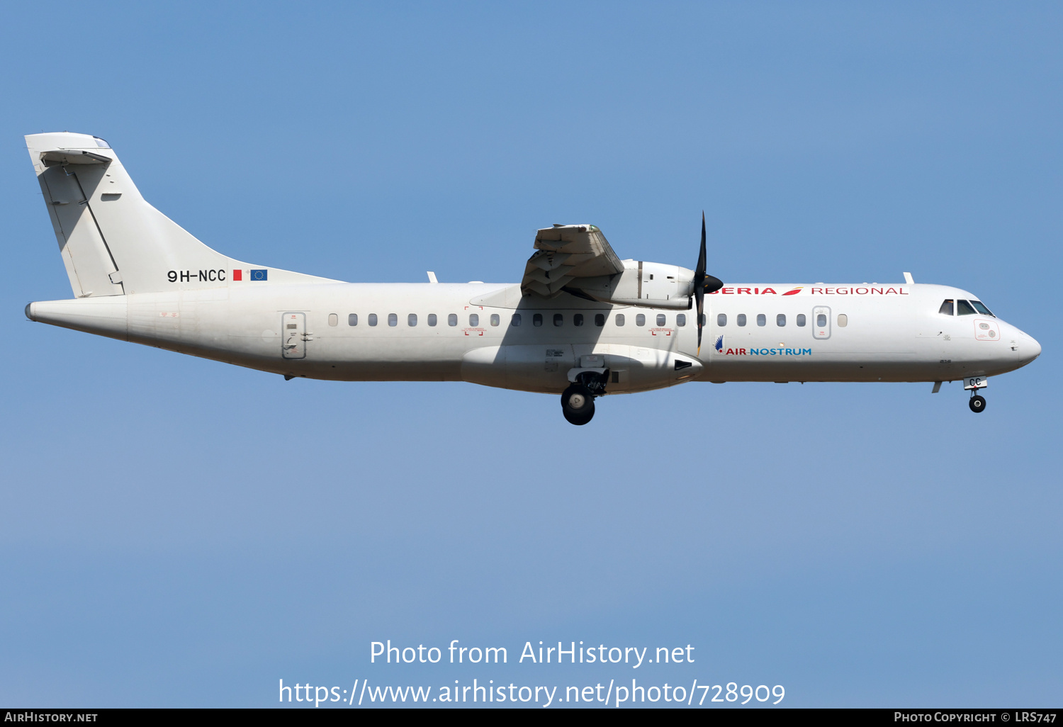 Aircraft Photo of 9H-NCC | ATR ATR-72-600 (ATR-72-212A) | Iberia Regional | AirHistory.net #728909