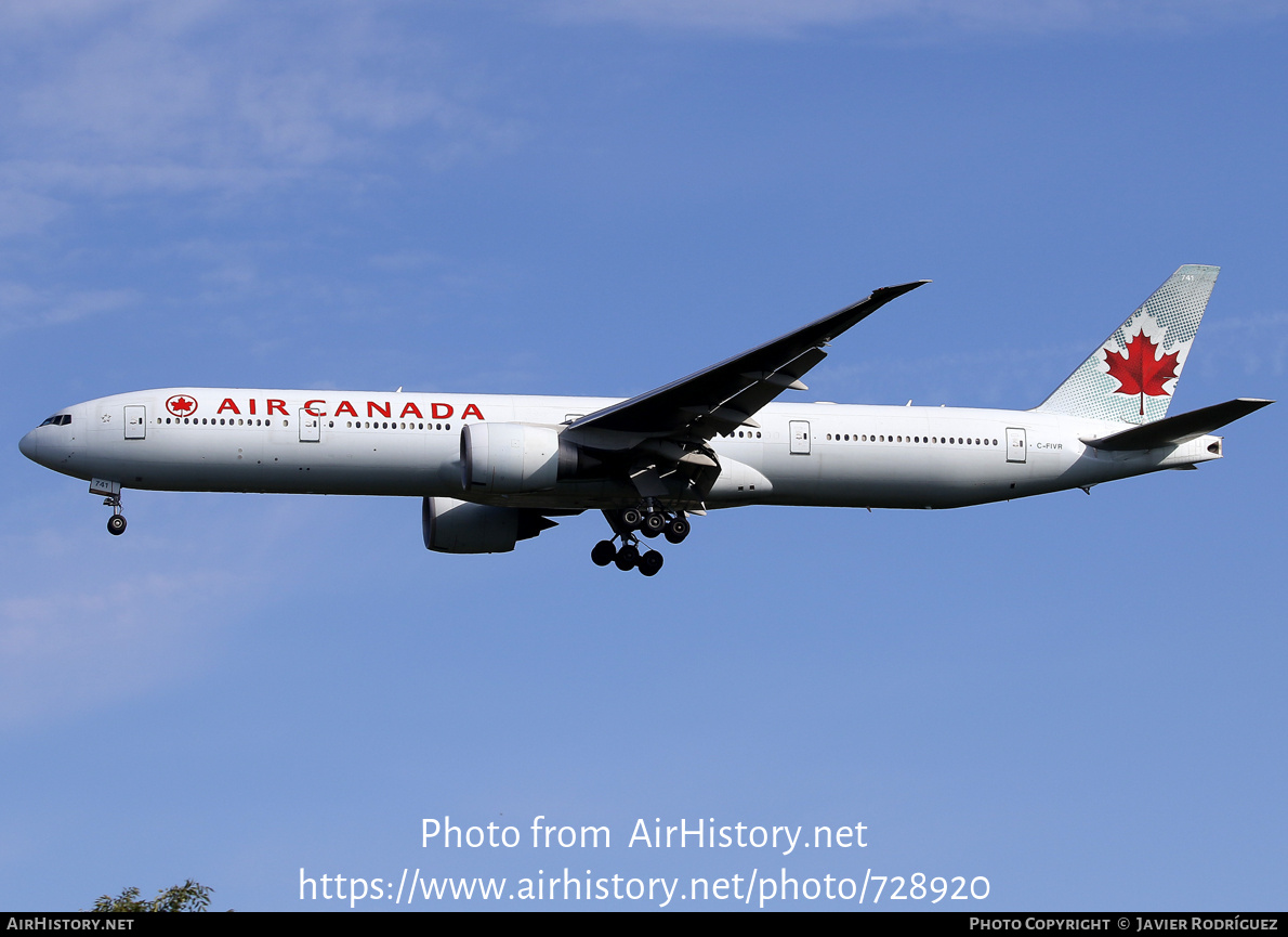 Aircraft Photo of C-FIVR | Boeing 777-333/ER | Air Canada | AirHistory.net #728920