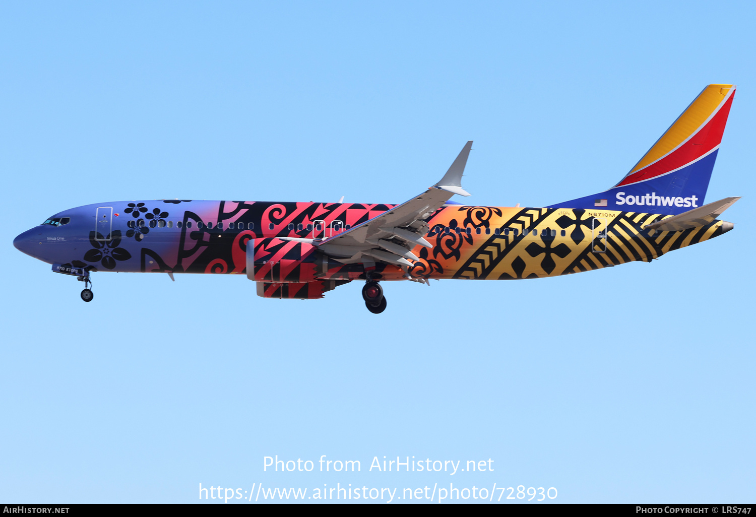 Aircraft Photo of N8710M | Boeing 737-8 Max 8 | Southwest Airlines | AirHistory.net #728930