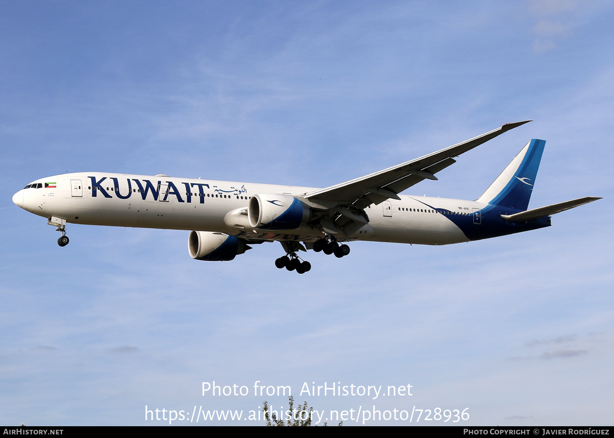 Aircraft Photo of 9K-AOI | Boeing 777-300/ER | Kuwait Airways | AirHistory.net #728936