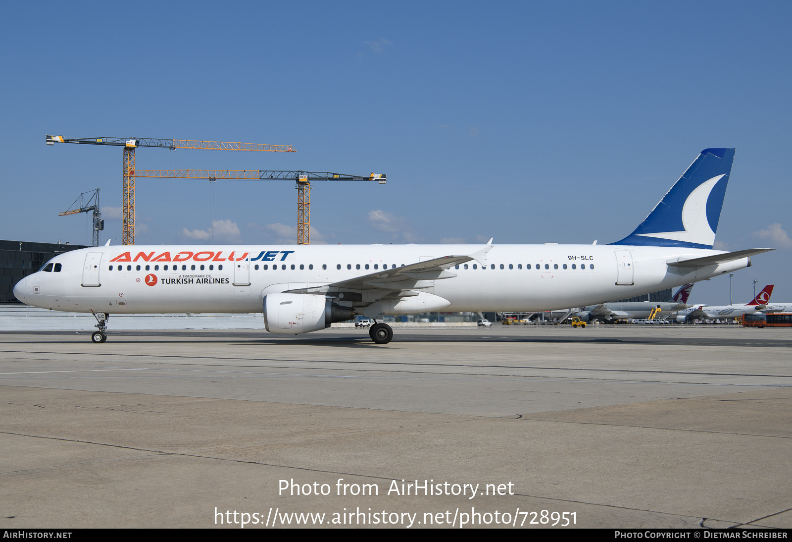 Aircraft Photo of 9H-SLC | Airbus A321-211 | AnadoluJet | AirHistory.net #728951