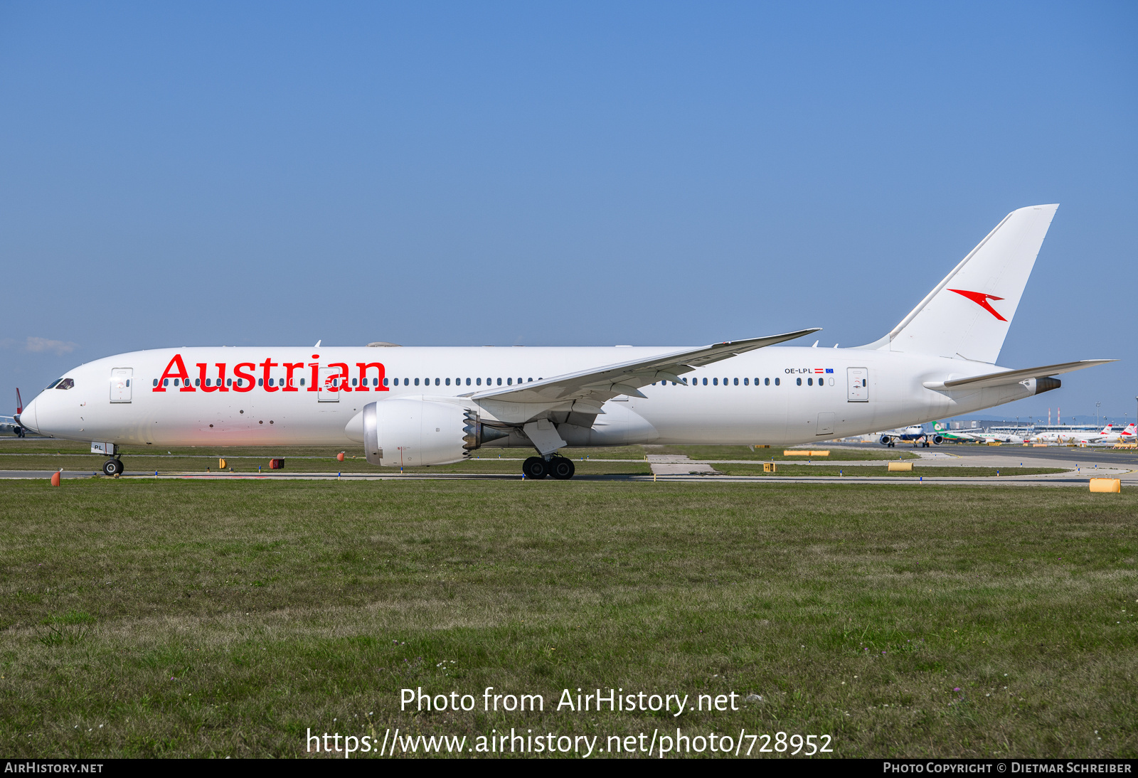 Aircraft Photo of OE-LPL | Boeing 787-9 Dreamliner | Austrian Airlines | AirHistory.net #728952