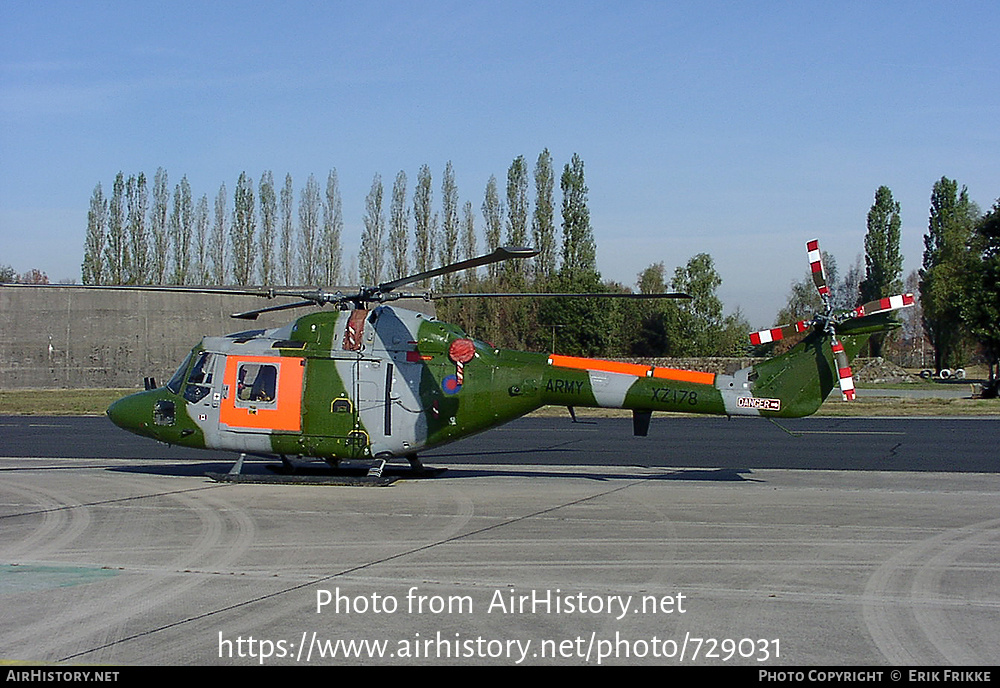 Aircraft Photo of XZ178 | Westland WG-13 Lynx AH1 | UK - Army ...