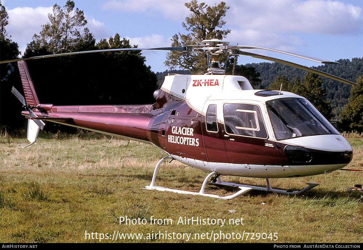 Aircraft Photo of ZK-HEA | Aerospatiale AS-350D AStar Mk3 | Glacier Helicopters | AirHistory.net #729045