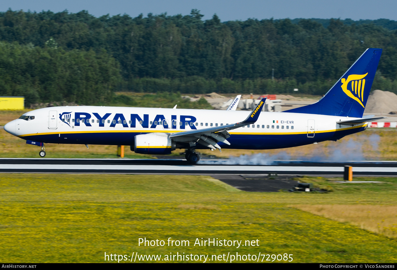 Aircraft Photo of EI-EVR | Boeing 737-8AS | Ryanair | AirHistory.net #729085