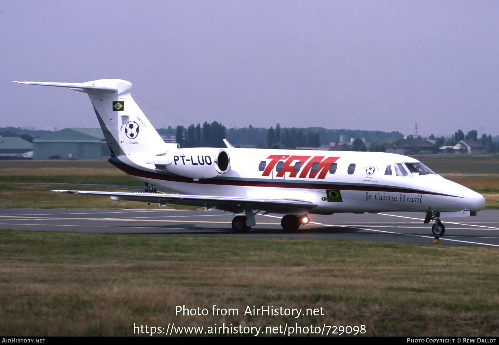 Aircraft Photo of PT-LUO | Cessna 650 Citation III | TAM Linhas Aéreas | AirHistory.net #729098