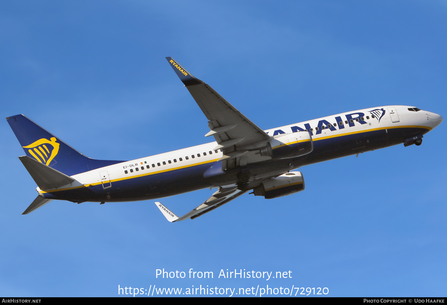 Aircraft Photo of EI-DLB | Boeing 737-8AS | Ryanair | AirHistory.net #729120