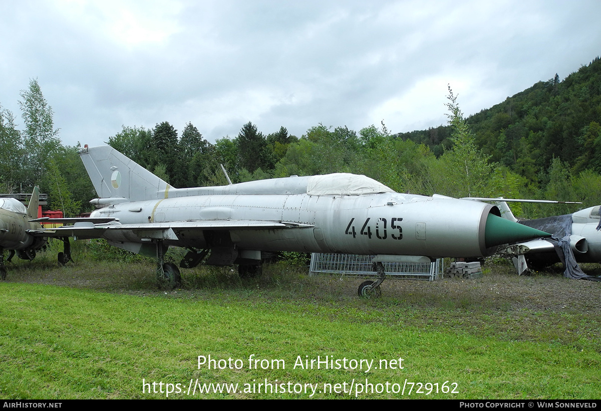 Aircraft Photo of 4405 | Mikoyan-Gurevich MiG-21PFM | Czechia - Air Force | AirHistory.net #729162