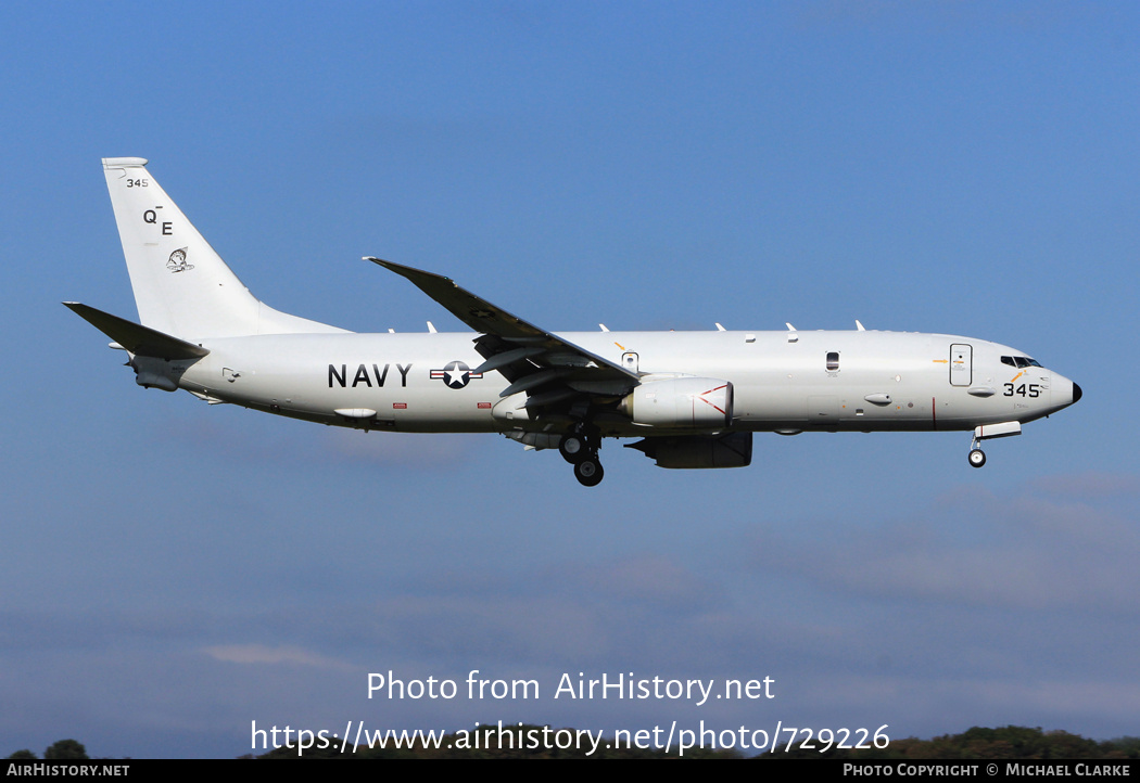 Aircraft Photo of 169345 / 345 | Boeing P-8A Poseidon | USA - Navy | AirHistory.net #729226