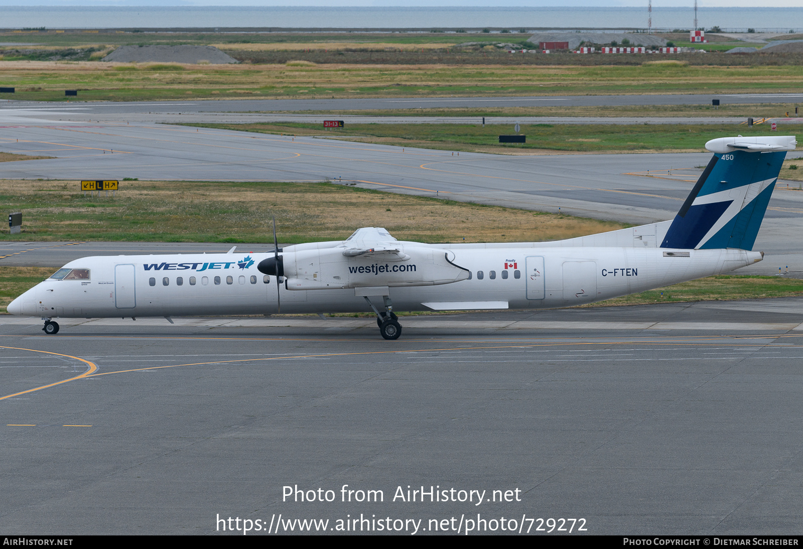 Aircraft Photo of C-FTEN | Bombardier DHC-8-402 Dash 8 | WestJet | AirHistory.net #729272