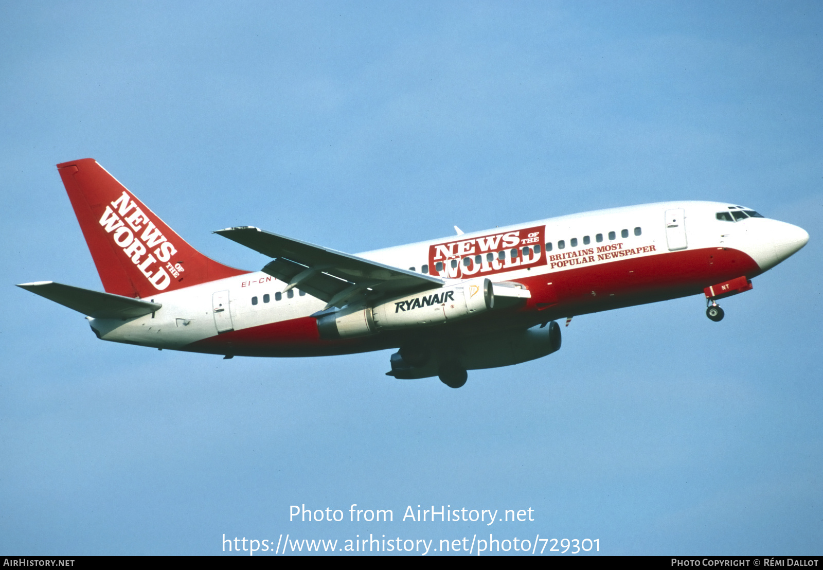 Aircraft Photo of EI-CNT | Boeing 737-230/Adv | Ryanair | AirHistory.net #729301