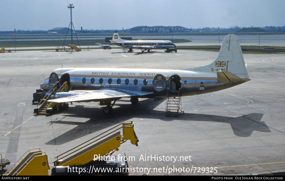 Aircraft Photo of G-ALWF | Vickers 701 Viscount | BEA - British European Airways | AirHistory.net #729325