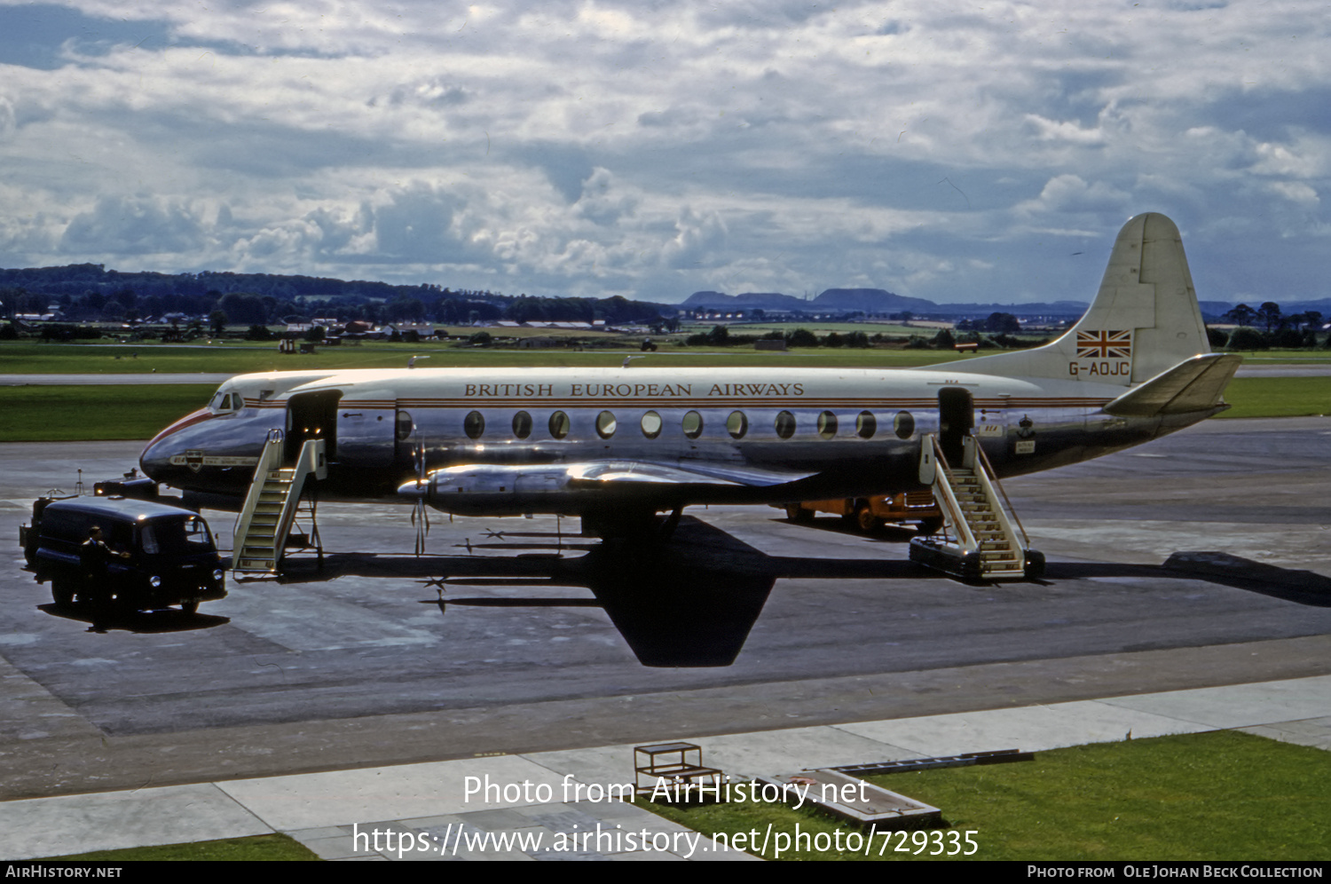 Aircraft Photo of G-AOJC | Vickers 802 Viscount | BEA - British European Airways | AirHistory.net #729335