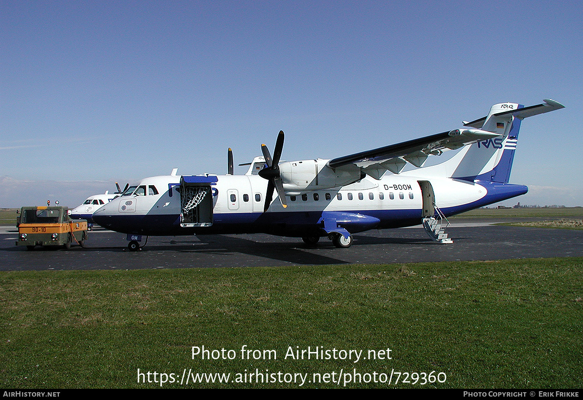 Aircraft Photo of D-BOOM | ATR ATR-42-300 | RAS - Rheinland Air Service | AirHistory.net #729360