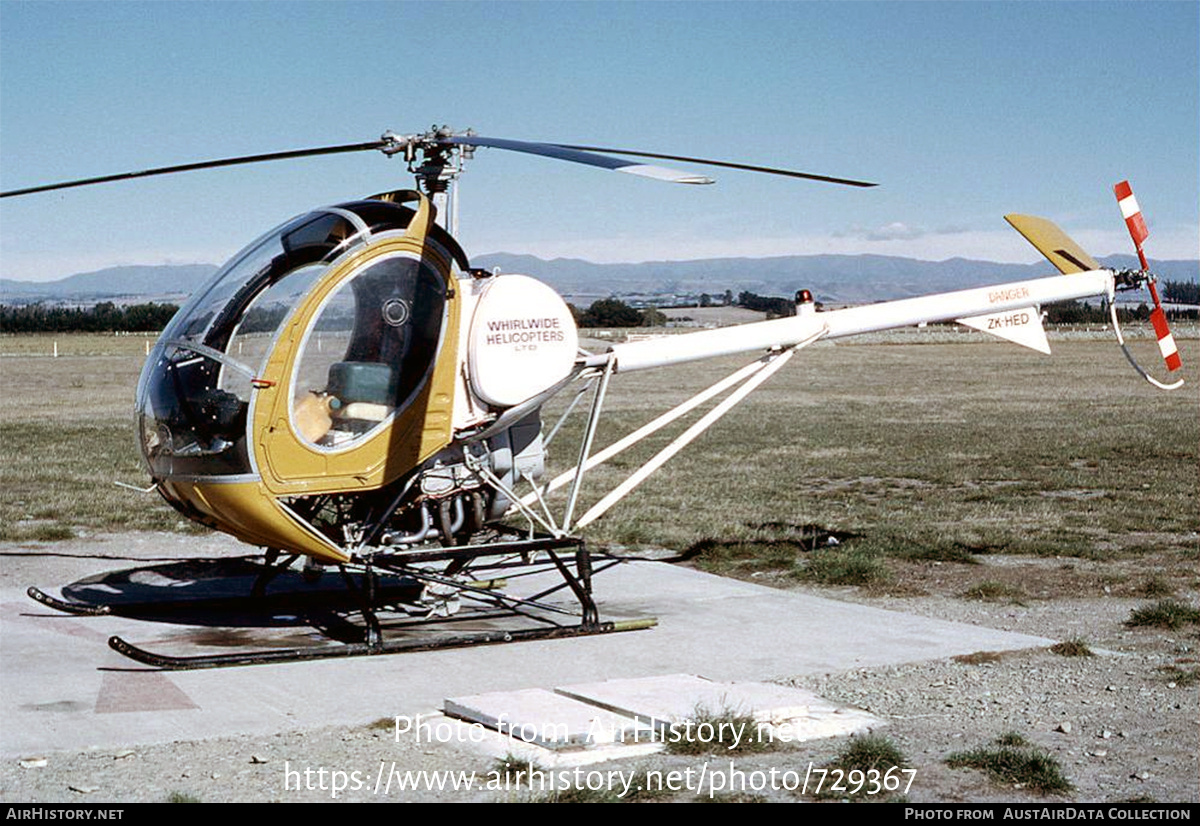 Aircraft Photo of ZK-HED | Hughes 269A | Whirlwide Helicopters | AirHistory.net #729367