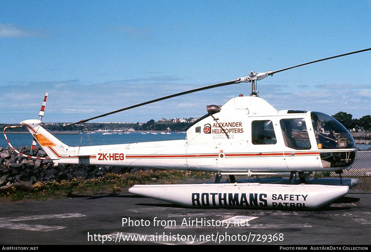 Aircraft Photo of ZK-HEG | Fairchild Hiller FH-1100 | Alexander Helicopters | AirHistory.net #729368