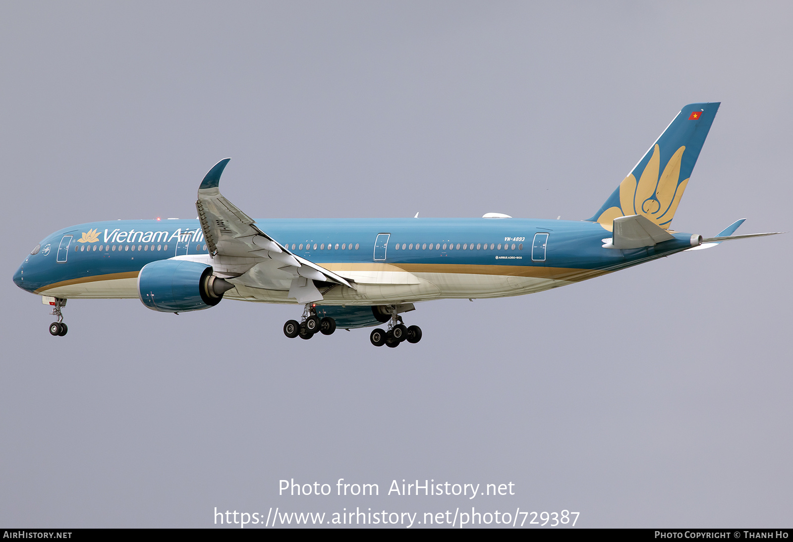 Aircraft Photo of VN-A893 | Airbus A350-941 | Vietnam Airlines | AirHistory.net #729387