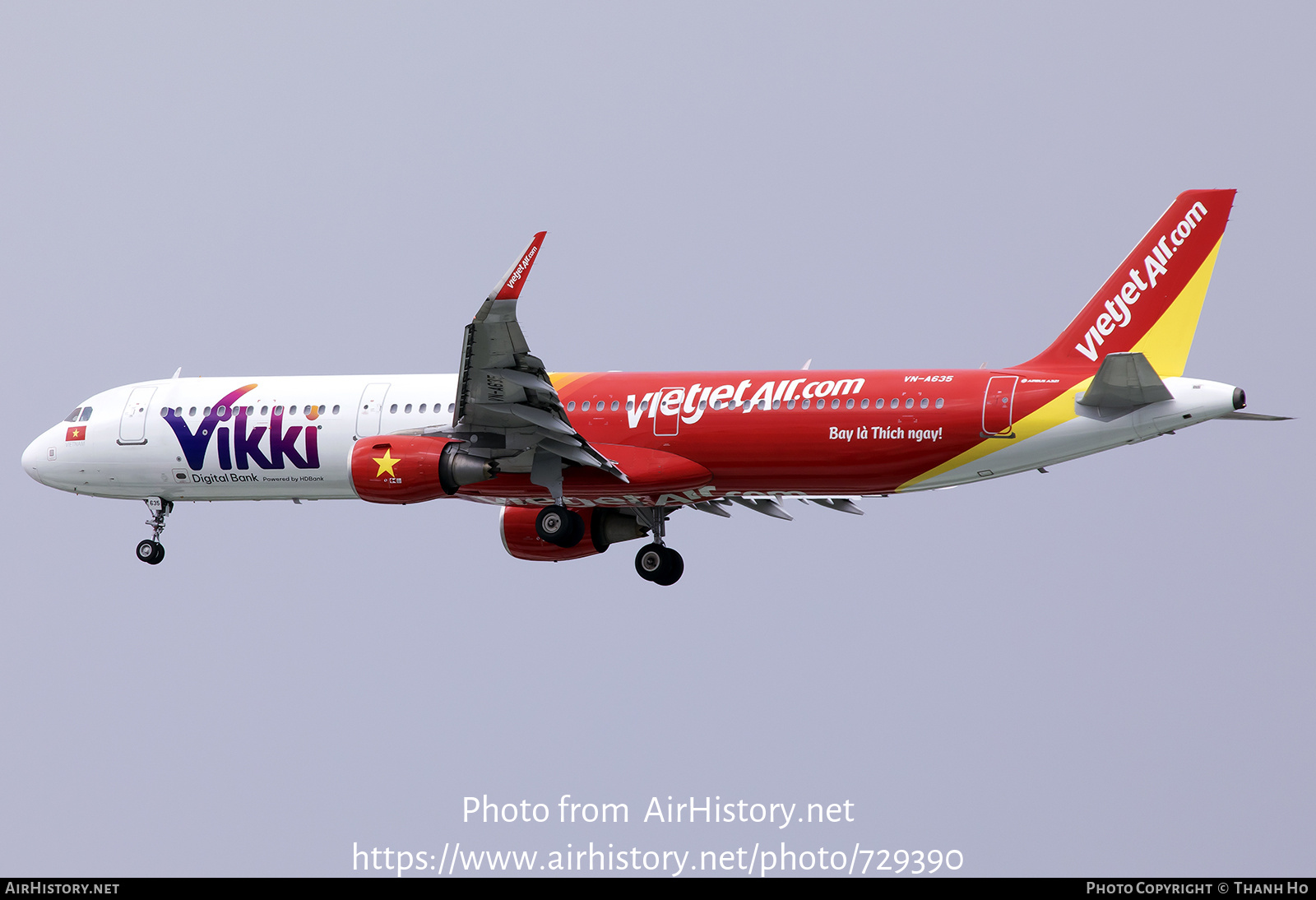 Aircraft Photo of VN-A635 | Airbus A321-211 | VietJet Air | AirHistory.net #729390