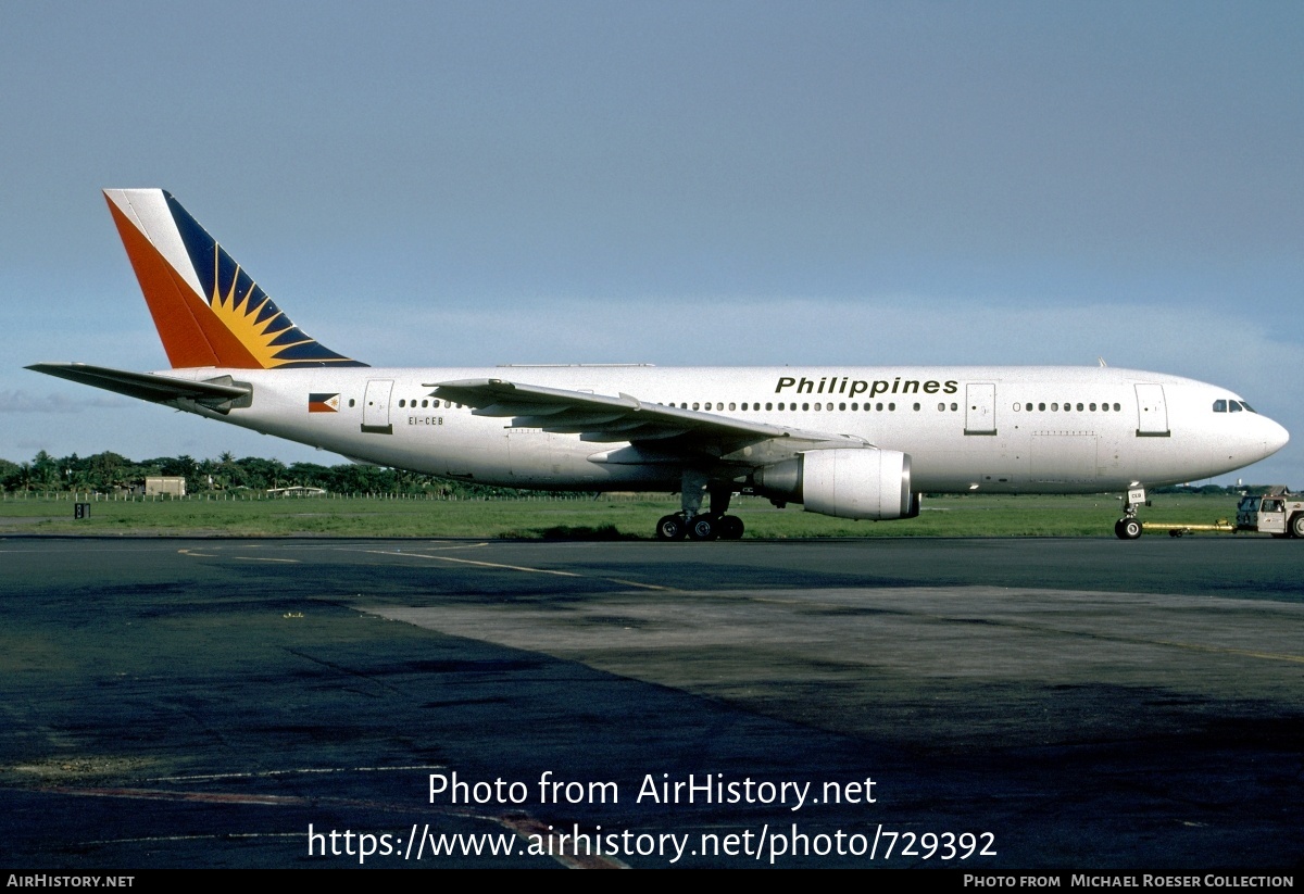 Aircraft Photo of EI-CEB | Airbus A300B4-203 | Philippine Airlines | AirHistory.net #729392