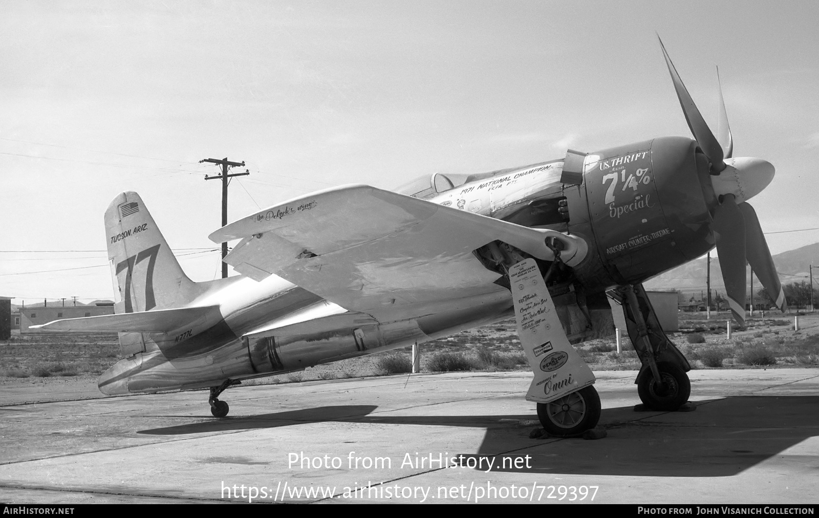 Aircraft Photo of N777L | Grumman F8F-2 Bearcat | AirHistory.net #729397