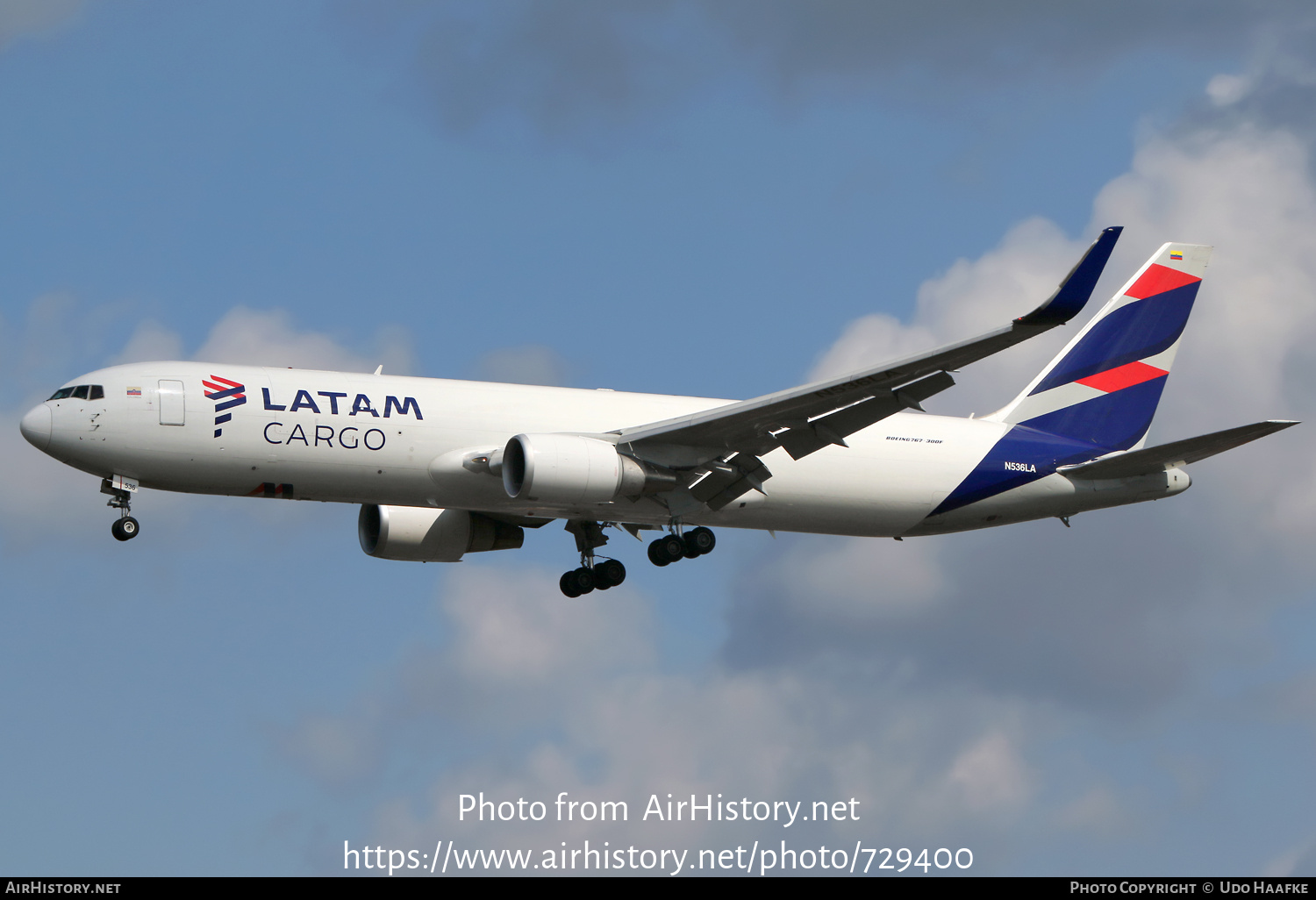 Aircraft Photo of N536LA | Boeing 767-316F/ER | LATAM Cargo | AirHistory.net #729400