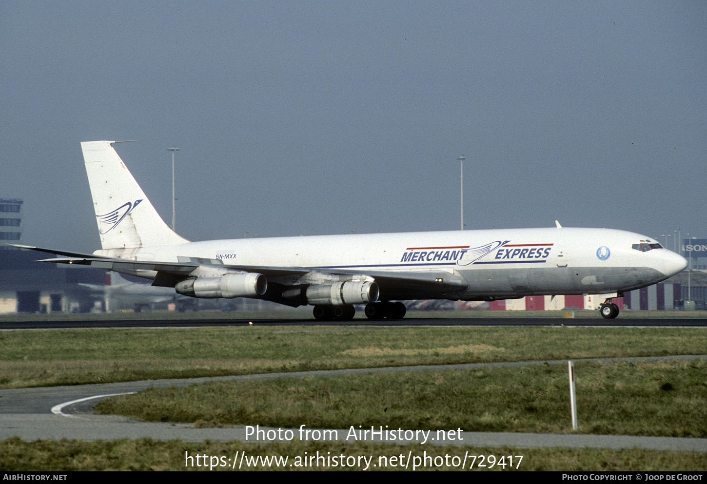 Aircraft Photo of 5N-MXX | Boeing 707-323C | Merchant Express | AirHistory.net #729417