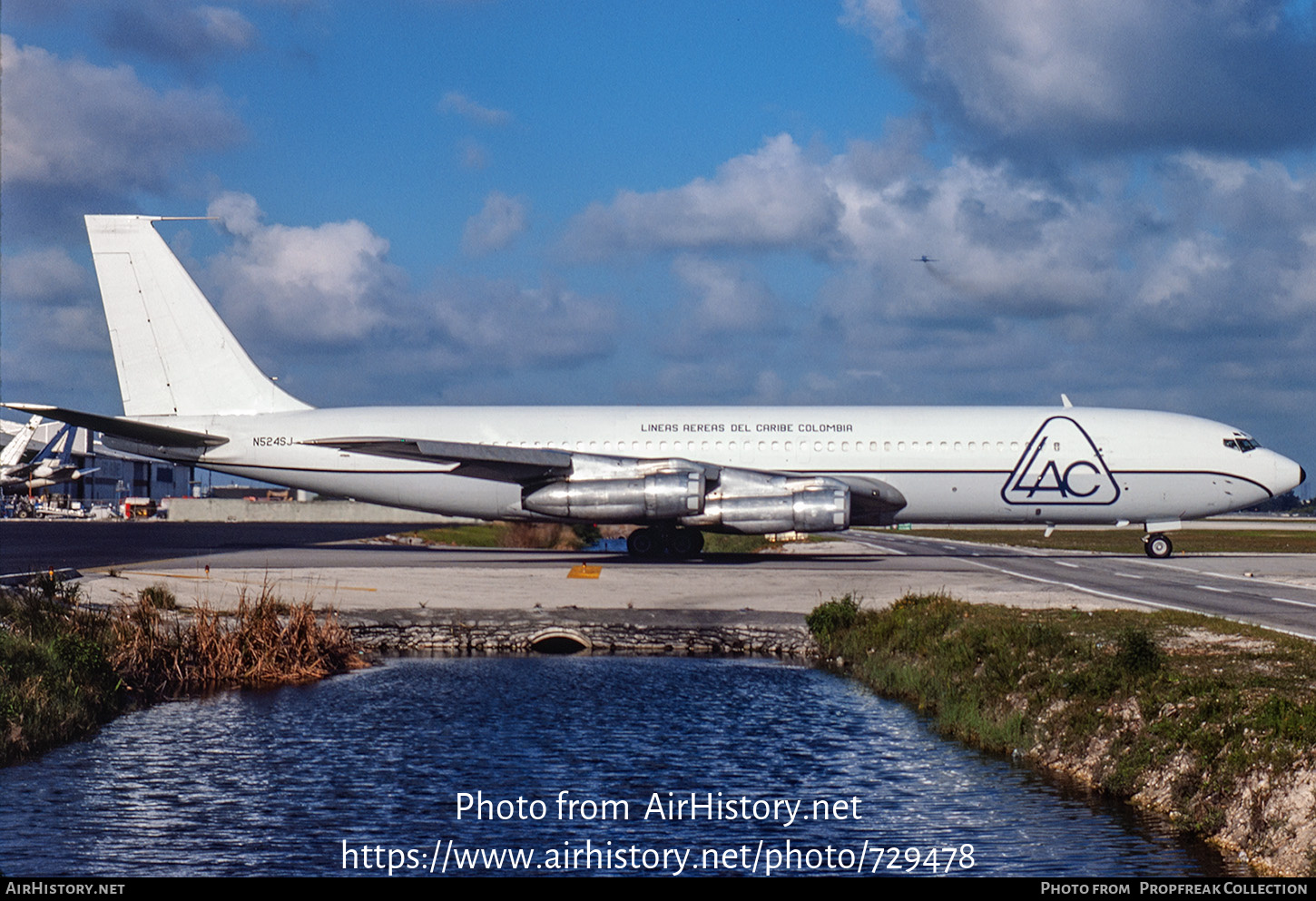 Aircraft Photo of N524SJ | Boeing 707-311C | LAC - Líneas Aéreas del Caribe | AirHistory.net #729478