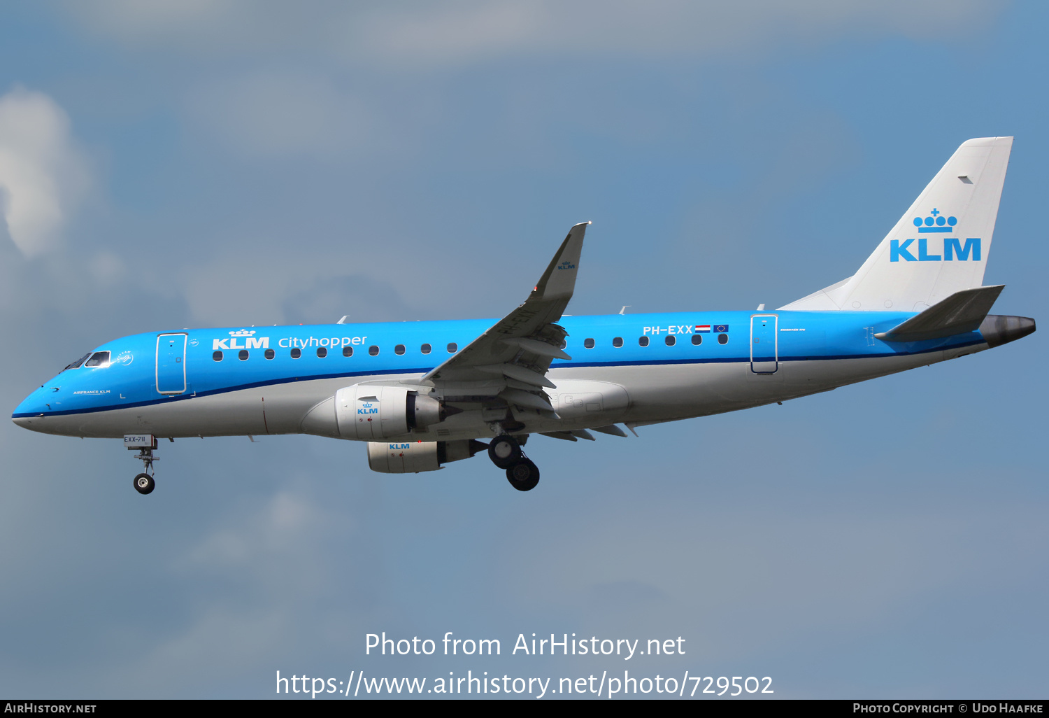 Aircraft Photo of PH-EXX | Embraer 175STD (ERJ-170-200STD) | KLM Cityhopper | AirHistory.net #729502