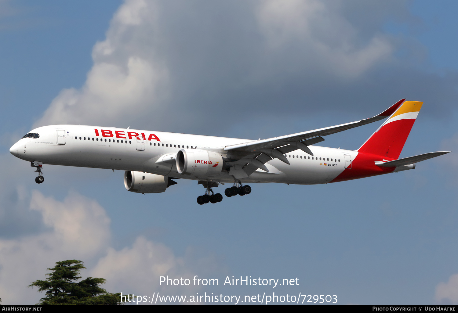 Aircraft Photo of EC-NGT | Airbus A350-941 | Iberia | AirHistory.net #729503