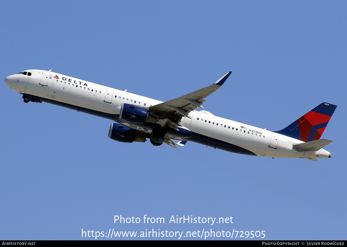 Aircraft Photo of N354DN | Airbus A321-211 | Delta Air Lines | AirHistory.net #729505