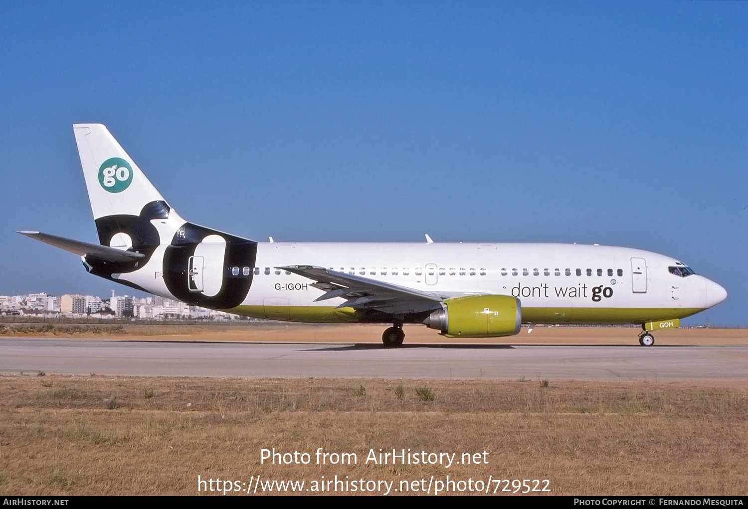 Aircraft Photo of G-IGOH | Boeing 737-3Y0 | Go Fly | AirHistory.net #729522