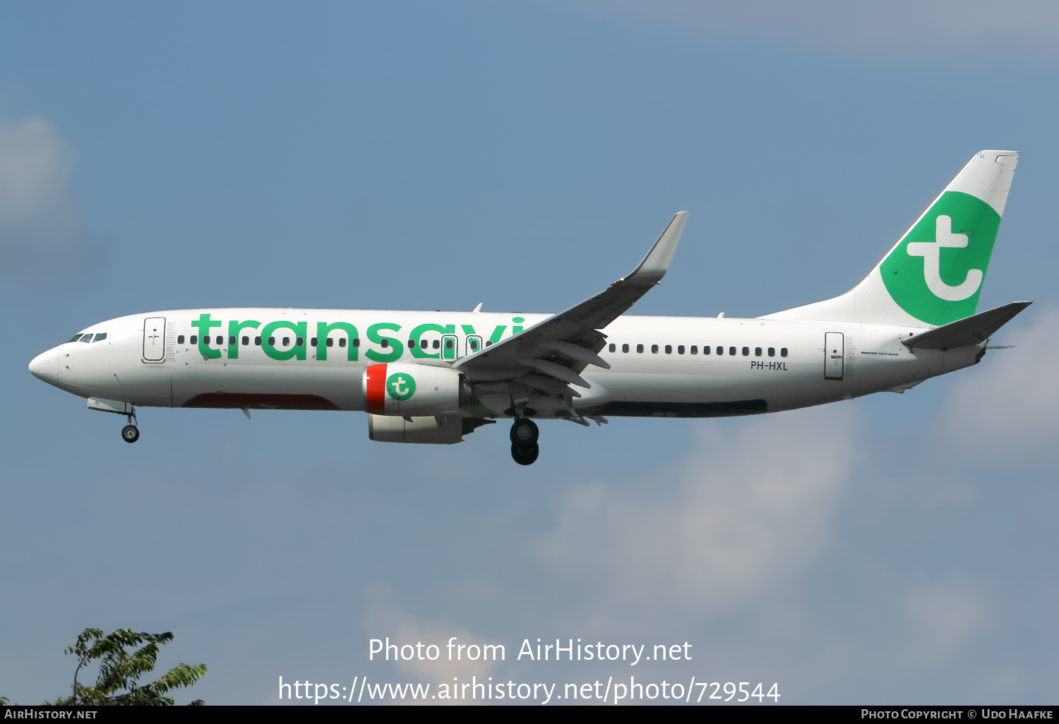 Aircraft Photo of PH-HXL | Boeing 737-800 | Transavia | AirHistory.net #729544