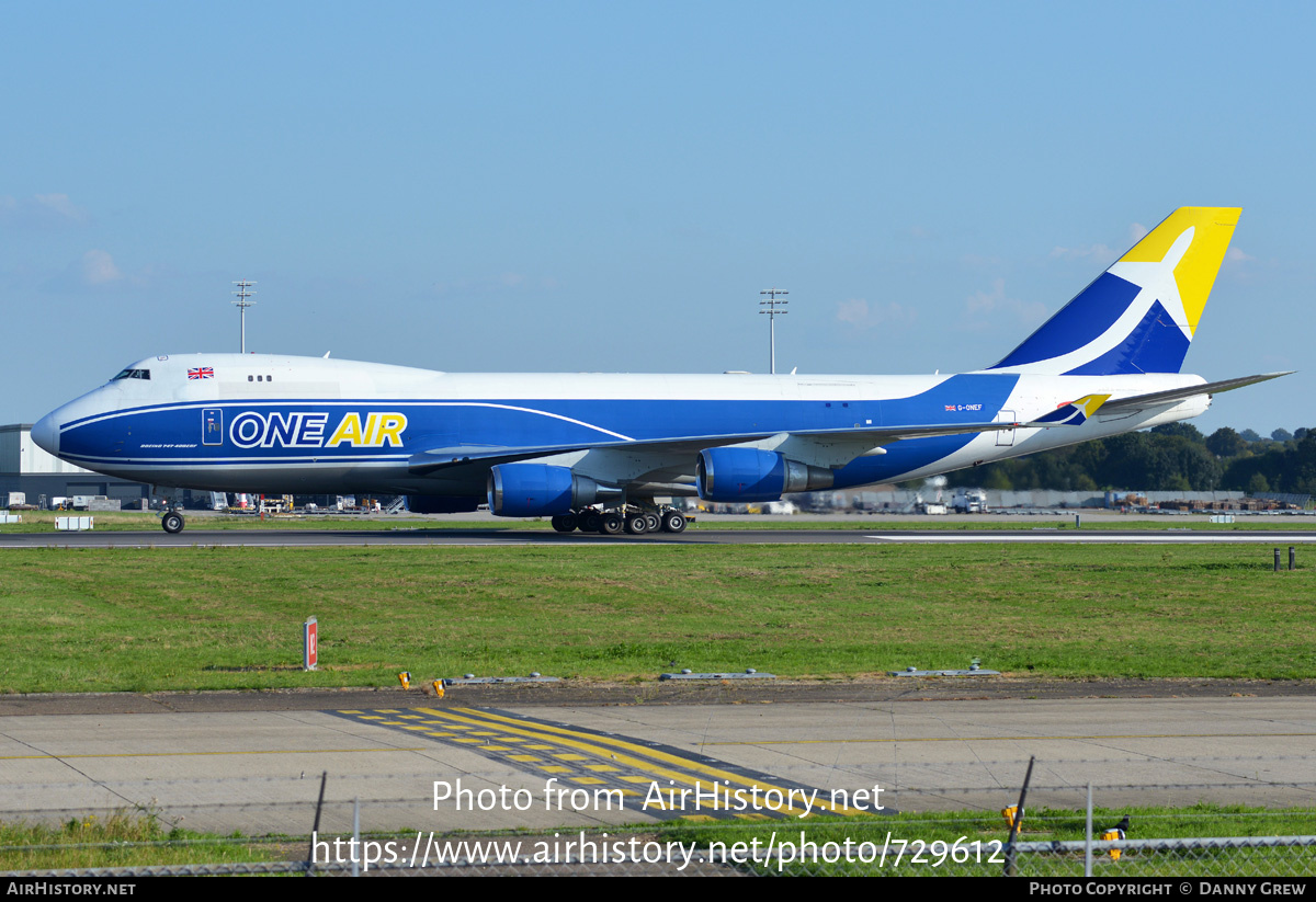 Aircraft Photo of G-ONEF | Boeing 747-428ERF | One Air | AirHistory.net #729612