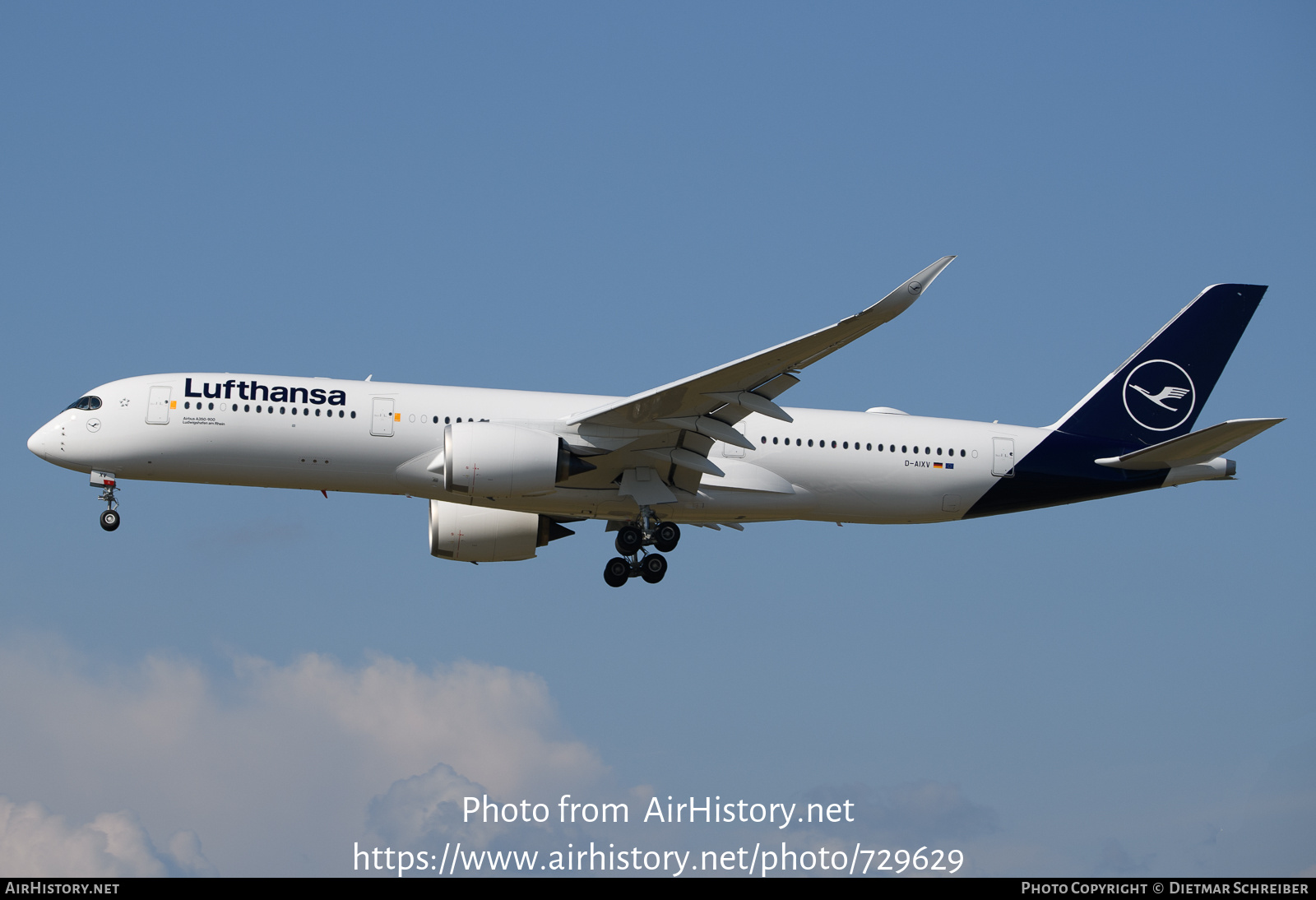 Aircraft Photo of D-AIXV | Airbus A350-941 | Lufthansa | AirHistory.net #729629