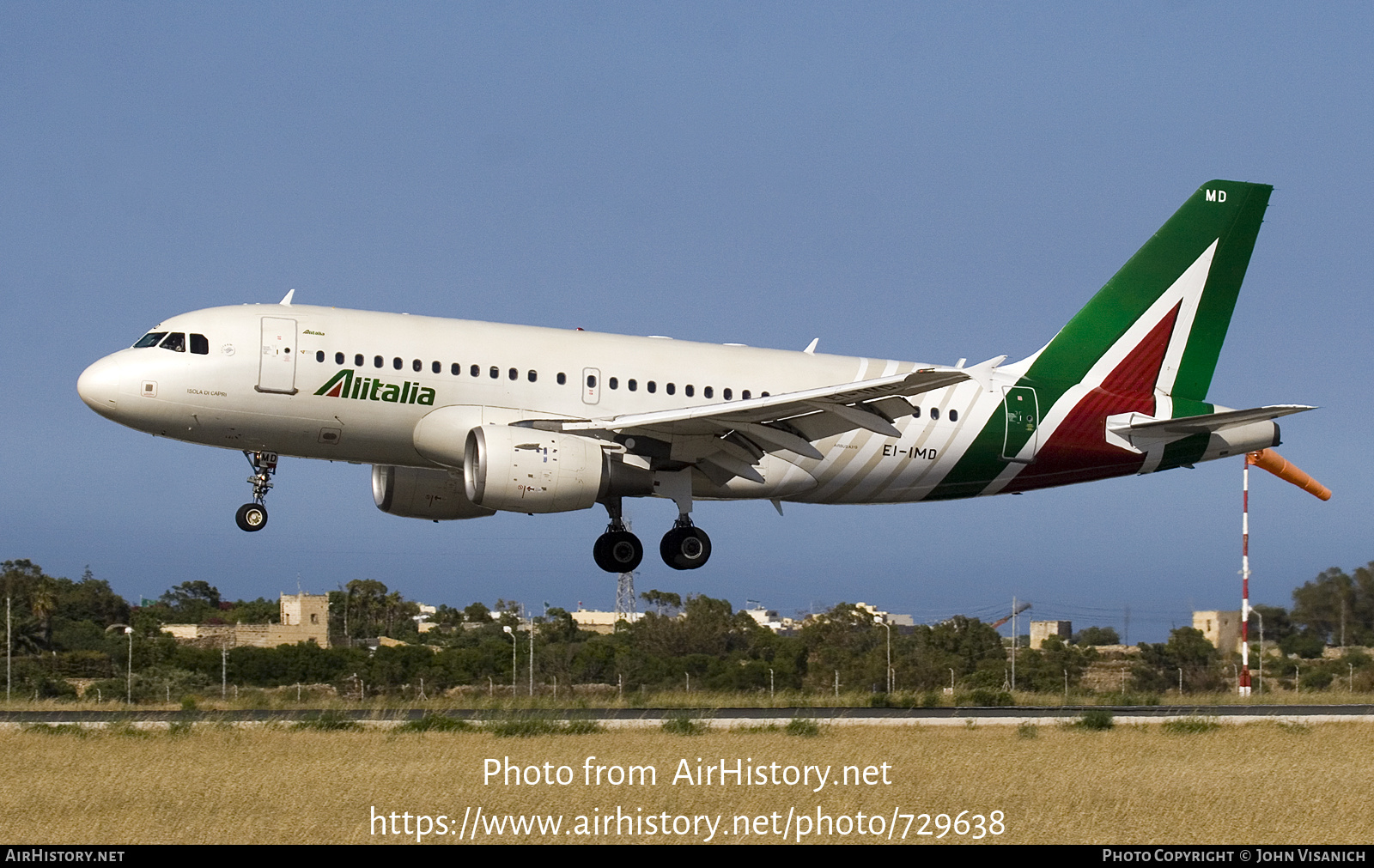 Aircraft Photo of EI-IMD | Airbus A319-112 | Alitalia | AirHistory.net #729638