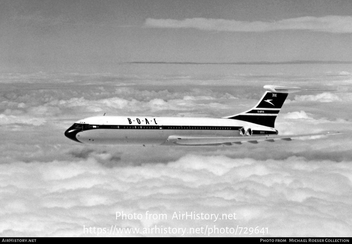 Aircraft Photo of G-ARVA | Vickers VC10 Srs1101 | BOAC - British Overseas Airways Corporation | AirHistory.net #729641