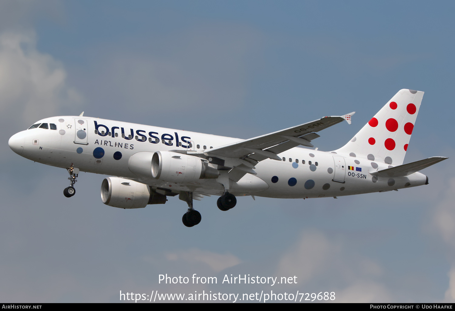 Aircraft Photo of OO-SSN | Airbus A319-112 | Brussels Airlines | AirHistory.net #729688