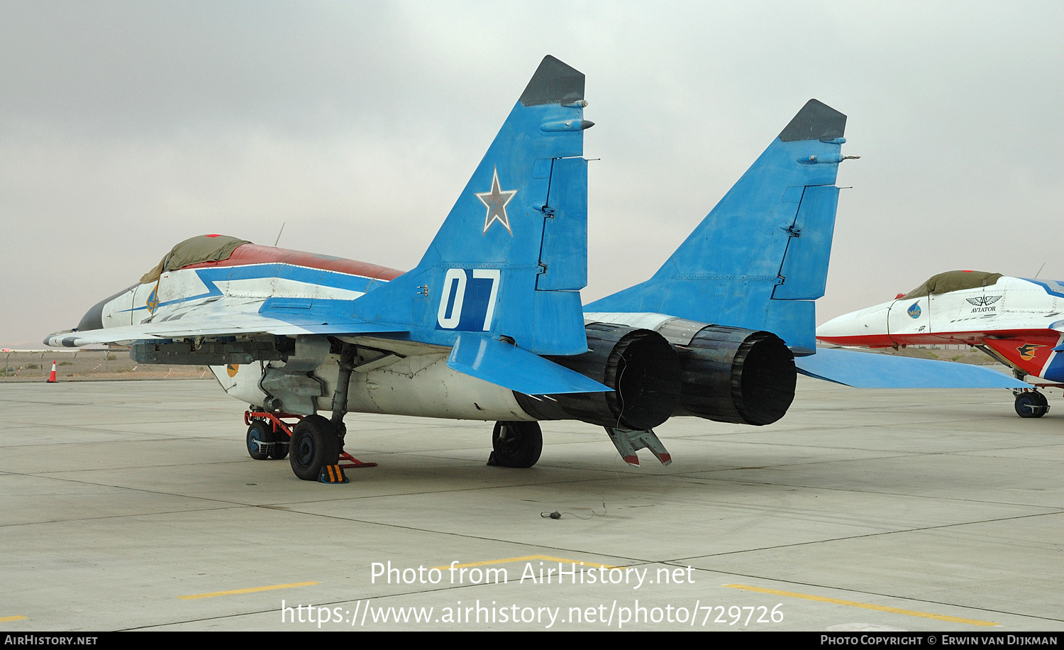 Aircraft Photo of 07 white | Mikoyan-Gurevich MiG-29 (9-13) | Russia - Air Force | AirHistory.net #729726